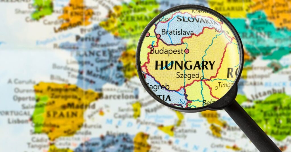 Map of Hungary, origin of the Mudi Breed