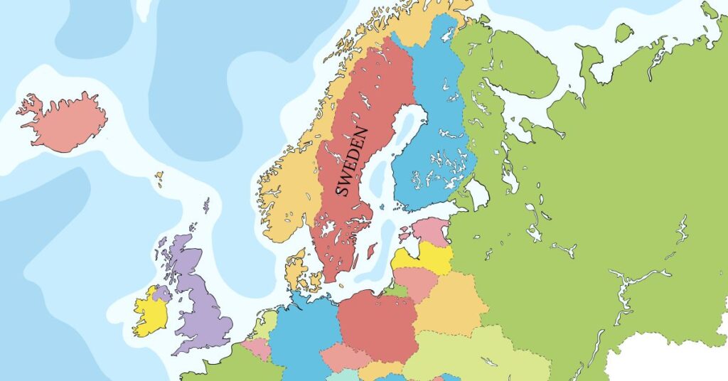 Map of Sweden