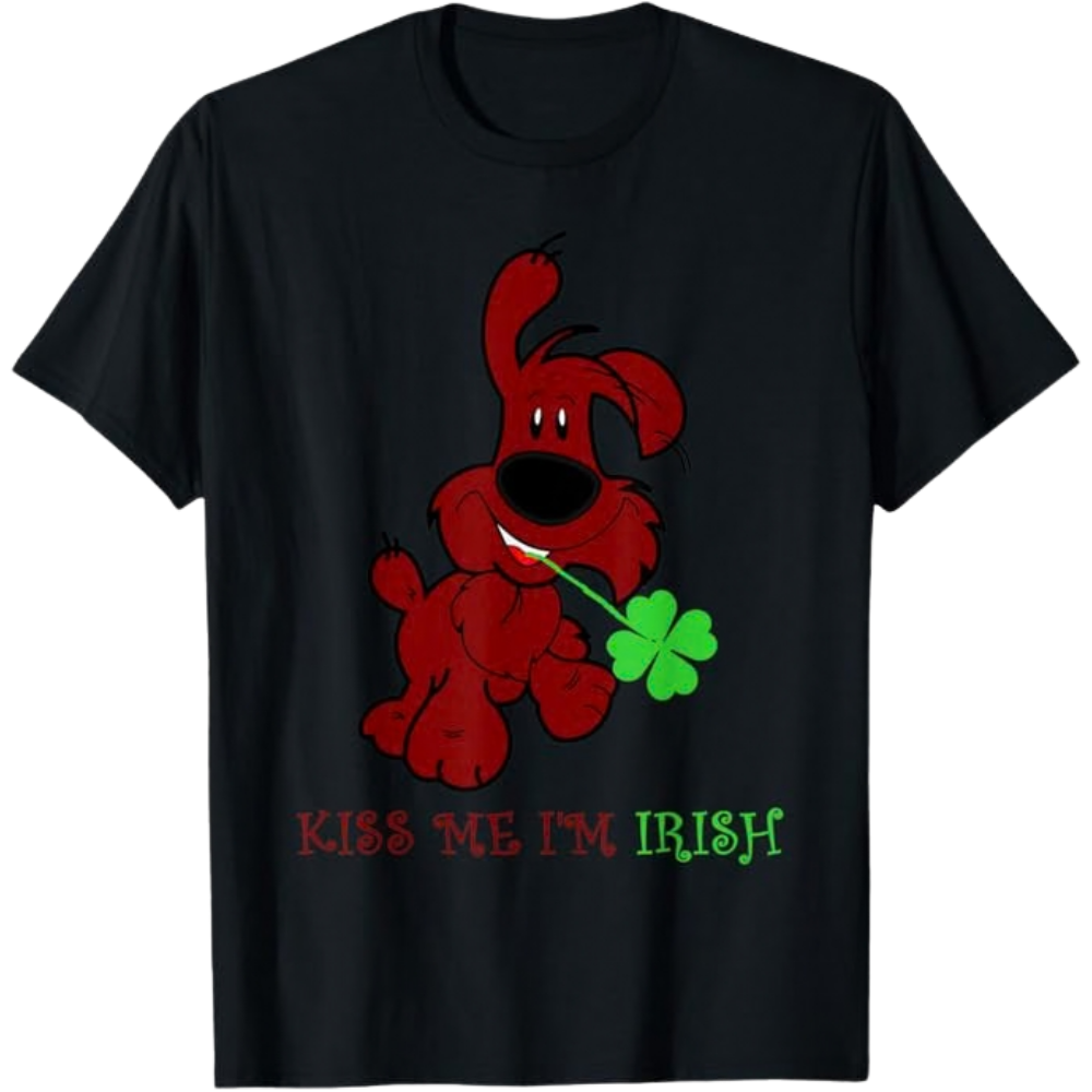 Tshirt with Kiss Me I'm Irish and Irish Setter